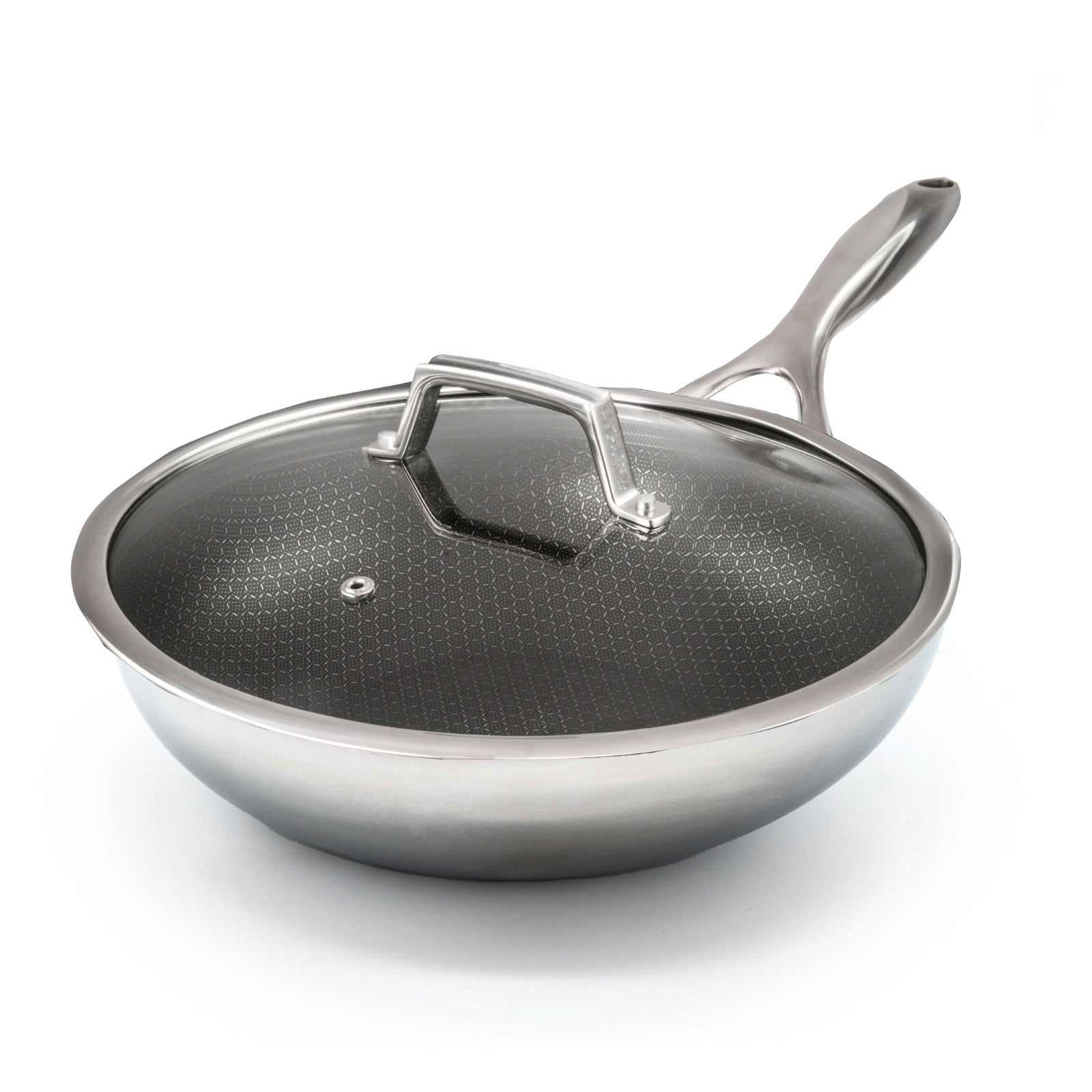 Wok híbrido Ø 28 cm con tapa