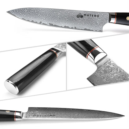 Cuchillo de cocina de Damasco Blackstone 20 cm